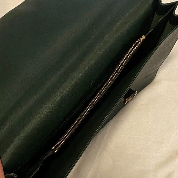 Vintage Louis Vuitton Taiga Tashkent Epicea Green Brief Case **Flaws** - Picture 14 of 16